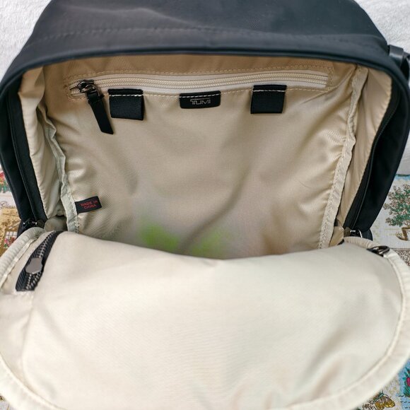 👑POSH NWT Tumi Voyageur Backpack Women's Black Tactical Nylon Commuter Bag - Picture 7 of 8